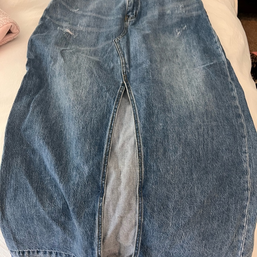 Brand new xtra large denim maxi skirt! Never been worn with tags